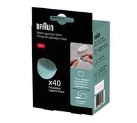 Braun Filtros de aspirador nasal manuales, 40 unidades, desechables, filtros higiénicos para aspirador nasal manual Braun para niños pequeños y bebés