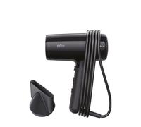 Secador de Pelo de Viaje Braun HD200E 2000W 3 Temperaturas 2 Velocidades Aire Frío Negro