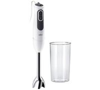 Braun Hogar Batidora de Mano Eléctrica, Anti-salpicaduras, PowerBell Plus, Brazo de Metal, Vaso Medidor de 600 ml, Blanco, 750 W