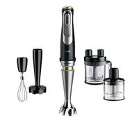 Braun Hogar Minipimer MQ 9187XLI Batidora de Mano, 1200W, vaso medidor, varillas de acero inoxidable, picadora y bol procesador de alimentos, negro