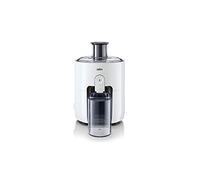 Braun Hogar PuEase SJ3100WH Licuadora, 500 W, diseño compacto, depósito de pulpa 1.25 L, jarra con separador pulpa 750 ml, blanco