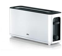 Braun HT3100WH tostadora 1 rebanada(s) 1000 W Negro, Blanco