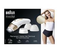 Braun IPL Silk-Expert Pro 5, depilación visible permanente con bolsa, 1 cabezal ancho y 2 cabezales de precisión y maquinilla de afeitar Venus, alternativa para depilación láser, regalo para mujeres,
