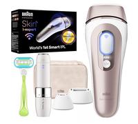 Braun IPL Skin i·Expert, at Home Laser Hair Removal, Holiday Gifts for Women and Men with Free App, Smart IPL, Vanity Case, Venus Razor, 2 Smart Heads, Facial Trimmer, PL7219