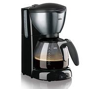 Braun KF 570/1 Cafetera de goteo, semi-automática, independiente, 1100 W, acero inoxidable, negro y plateado
