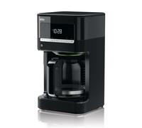 Braun KF 7020 Cafetera eléctrica semi-automática con jarra de cristal, 1000 W, 12 tazas, acero inoxidable, negro