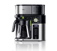 Braun KF9050BK MultiServe cafetera, de 1 a 110 tazas, BrewChoice Plus para café personalizado
