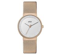 Braun Ladies BN0031 Classic Watch with Rose Gold Dial and Rose Gold Mesh Bracelet