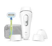 Braun Luz Pulsada Silk-expert Pro 3, Alternativa a Depiladora Laser, Eliminación Del Vello En Casa, Depiladora IPL Con Funda, Maquinilla Venus, 3 Cabezales Para Cara y Cuerpo, Blanca/Plateada, PL3222
