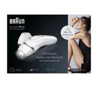 Braun Silk·expert Pro 3 PL3122 - Depiladora con pulsos de luz, depilación semidefinitiva, alternativa al láser, bolsa, maquinilla de afeitar Venus, 2 cabezales, color blanco/plateado