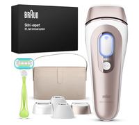Braun Luz Pulsada Skin i·expert Smart IPL, Alternativa a Depiladora Laser Con Inteligencia Artificial, Eliminación Del Vello En Casa, Neceser, Maquinilla Venus, 4 Cabezales Para Cara y Cuerpo, PL7387