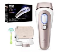 Braun Luz Pulsada Skin i·expert Smart IPL, Alternativa a Depiladora Laser, Eliminación Del Vello En Casa, Con Funda, Maquinilla Venus, Miniafeitadora Facial, 3 Cabezales Para Cara y Cuerpo, PL7249