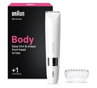 Braun Mini Recortadora Corporal Mujer, BS1000, Blanco | Afeitadora Corporal Mujer para Todo el Cuerpo, Resistente al Agua, Portátil, Apta para La Zona de Bikini, Recorte Preciso