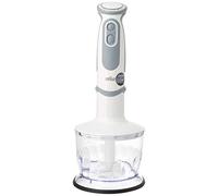 Braun Minipimer 5200 - Batidora de Mano, 1000 W, 21 Velocidades y Función Turbo, Campana Anti-salpicaduras, Powerbell Plus, Easy-Click, Incluye Vaso Medidor de 600 ml, Color Blanco
