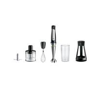 Braun Minipimer 7 - Batidora de Mano con Tecnología SplashControl, Sistema ActiveBlade para Alimentos Duros, Selección de Velocidad, Picadora 500 mL, Vaso 600 mL, 1000 W, Negro (MQ7035X)