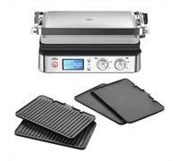Braun MultiGrill 9 CG 9043, Plancha Cocina Eléctrica con Función de Sellado, 3 Posiciones de Cocción, Control Electrónico con 2 Termostatos, Parrilla, Plancha y Placas Aptas para Lavavajillas, 2200W