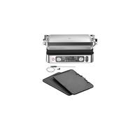 Braun MultiGrill 9 Pro CG 9160, Plancha Eléctrica con 2 Termostatos Independientes, 3 Posiciones de Cocinado, Placas Lavables en Lavavajillas, Sonda Térmica Integrada, 2200 W, Negro/Acero Inoxidable