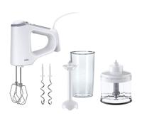 Braun MultiMix 3 - Batidora de Varillas con 4 Accesorios, 550W, Blanco