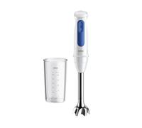 Braun MultiQuick 3 MQ30.001M, Minipimer con Tecnologia PowerBell VPlus, 2 Velocidades+Turbo, Sistema EasyClick Plus para Accesorios, Tecnologia Anti Salpicaduras, Vaso de 600 ml, 900W, Blanco