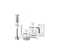 Braun MultiQuick 5 - Minipimer de 1000W Vaso Batidor 1250ml Blanco | Batidora de Mano, PowerBell Plus, 21 Velocidades + Turbo, Splash Control, Picadora 350ml, Vaso 600ml, EasyClick, MQ5245WH