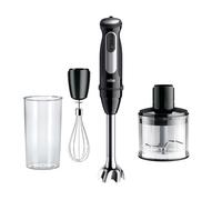 Braun MultiQuick 5 Pro - Minipimer de 1000W Picadora 500ml Negro | Batidora de Mano, PowerBell VPlus, 25 Velocidades + Turbo, Batidor de Acero, Vaso 600 Ml, EasyClick System Plus, MQ55236M