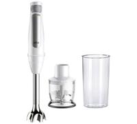 Braun MultiQuick 7 MQ 7020 WH Batidora de Mano 1000W, Pie Extraíble Acero Inoxidable, Tecnología PowerBell VPlus, Juego 2 Accesorios, Blanco
