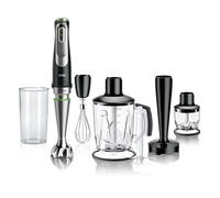 Braun MultiQuick 9 - Minipimer de 1200W Jarra Batidora 1250ml Negro | Batidora de Mano, Active PowerDrive, ACTIVEBlade Tech, SmartSpeed, Picadora 350ml, Varillas, Vaso 600ml, MQ9147X