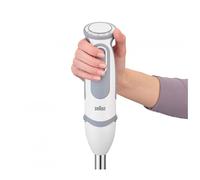Braun - MultiQuick 9 MultiQuick 5 Vario MQ 5220 WH 0,6 L Batidora de inmersión 1000 W Gris, Acero inoxidable, Blanco