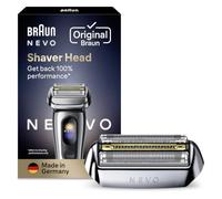 Braun NEVO Cabezal Original para Afeitadora Eléctrica Hombre, Plateado | con 250 Láminas de Corte Y Lámina Ultra Gliding, Cabezal de Recambio Compatible con Las Máquinas de Afeitar NEVO