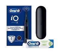 Braun Oral-B IO2 Cepillo Dental Eléctrico Negro con Funda de Viaje