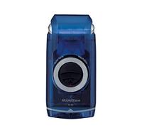Braun PocketGo M60b MobileShave - Afeitadora eléctrica para hombre portátil, máquina de afeitar barba, transparente azul