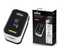 Braun YK-81CEU oxímetro de pulso Negro, Acero inoxidable