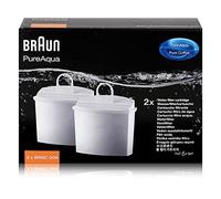 Braun Pureaqua Brita KWF2 Juego De 2 Cartuchos Filtro De Agua, Plástico, Blanco