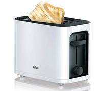 Braun HT3000WH tostadora 2 rebanada(s) 1000 W Negro, Blanco