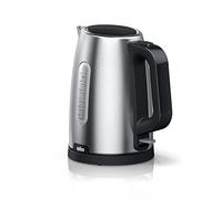 Braun PurShine Hervidor Eléctrico, Base Giratoria 360°, Indicador de Nivel de Agua, Almacenamiento para el Cable, Función de Apagado Automático, Capacidad de 1,7L, WK1500BK, 2200W, Negro