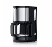 Braun PurShine KF1500BK, Cafetera de Filtro con Sistema OptiBrew, Función Antigoteo, Apagado Automático de Seguridad, Capacidad para 10 Tazas de Aroma, 1000W, Negro