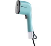 Braun QuickStyle 3 - Plancha de Vapor Vertical Compacta y Ligera con Calentamiento Rápido, Vapor 20 g/min, Depósito Extraíble 70 ml, Funda Resistente al Calor, Verde (GS3013GR)