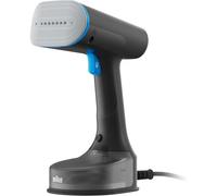 Braun QuickStyle 5 GS5031BL, Plancha de Vapor Vertical con Suela Dual FreeGlide 3D, Steamer Vertical con Calentamiento Rápido, Vapor 22 g/min, Capacidad 150ml, Cable 2.5m, 1200W, Negro/Azul