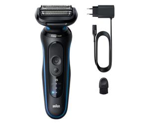 Braun Rasoio De Barba SERIES 5 EasyClean 52 B1000S Negro Azul