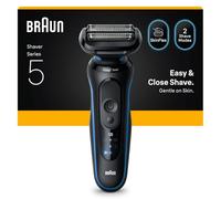 Afeitadora Braun Series 5 52-B1000s 3 Láminas SkinFlex Modo Turbo Batería 50 min Negro Azul
