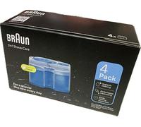 Braun Recambios 3 en 1 para centro de limpieza SmartCare, limpian diez veces mejor que el agua, fórmula 3 en 1 con olor a limón fresco, limpieza higiénica, paquete de 4