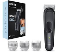 Braun recortadora corporal 3 bg3350, afeitadora corporal masculina con