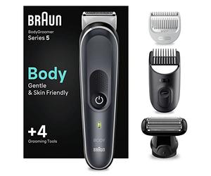 Braun Recortadora Corporal Para Hombre Series 5, Depilación Masculina Para Todo El Cuerpo Sin Esfuerzo, Cortapelos Hombre Resistente Al Agua Con 100 Min De Autonomía, 5370