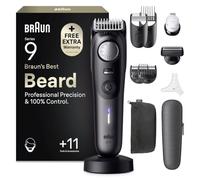 Braun Recortadora de Barba Hombre Series 9, BT9545n, Titanio | Barbero Recargable Resistente al Agua, +11 Accesorios para Barba, 180 Min de Autonomía, 52 Longitudes, Lámina Ultra Afilada