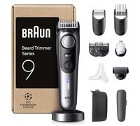 Braun Recortadora De Barba Series 9 BT9545, Barbero Recargable Resistente Al Agua, +10 Accesorios Para Barba, 180 Min De Autonomía, 52 Longitudes, Lámina Ultra Afilada, Cromo