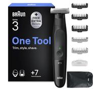 Braun Recortadora de Barba Series X, XT3200, Negro | Afeitadora Eléctrica Hombre Resistente al Agua, 5 Peines, Lámina 4D, Recortadora Todo en Uno para Cara Y Cuerpo