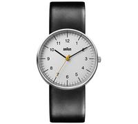 Braun Reloj Unisex De Cuero Negro Minimalista BN0021BKG Relojes