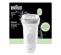 Braun Seda·épil 7, depiladora de cabeza ancha para una fácil depilación, mojado y seco, piel lisa durante mucho tiempo, 7-000, plata
