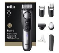 Braun BeardTrimmer 9 BT9520 depiladora para la barba Batería 52 2 cm Mojado y seco Negro, Gris