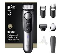 Braun BeardTrimmer 9 BT9520 depiladora para la barba Batería 52 2 cm Mojado y seco Negro, Gris